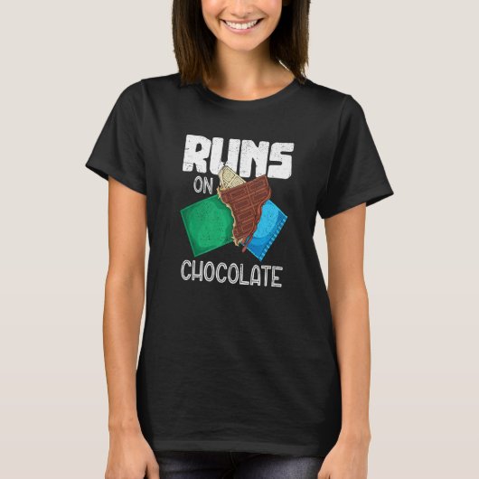 T-shirt Funny Chocolate Bar Sweets Chocolate Lover Chocola (Devant)