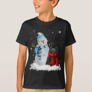 T-shirt Funny Chow Chow Christmas Snowman Christmas Pajama