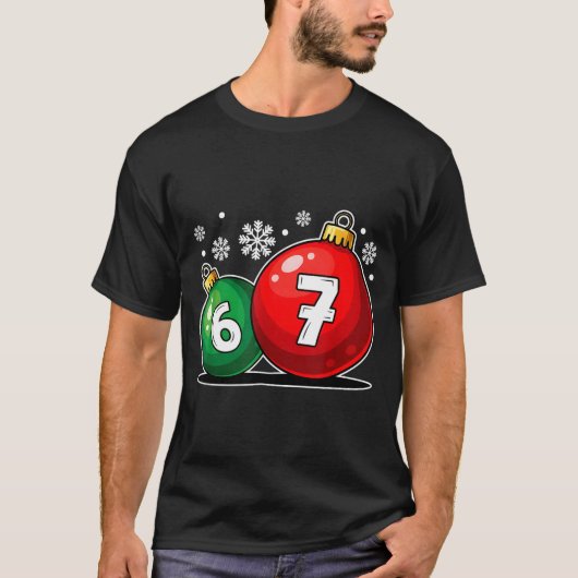 T-shirt Funny Christmas 67 Six Seven Meme Gen Alpha Slang  (Devant)
