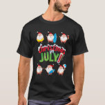 T-shirt Funny Christmas à July Summer Beach Vacation Pool<br><div class="desc">Funny Christmas à July Summer Beach Vacation Pool</div>