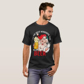 T-shirt Funny Christmas Beer Meme Most Wonderful For Craft (Devant entier)