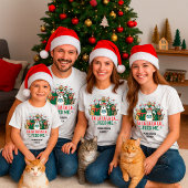 T-shirt Funny Christmas Cats Singing– Feed Me Custom Name