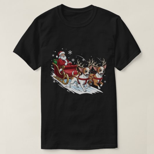 T-shirt Funny Christmas Chihuahua Dogs Lover Xmas (Design devant)