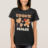 T-shirt Funny Christmas Cookie Dealer Baking Design (Devant)