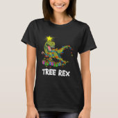 T-shirt Funny Christmas Dinosaur Tree Rex Men Women Kids G (Devant)