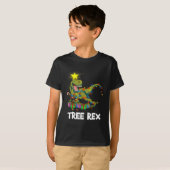 T-shirt Funny Christmas Dinosaur Tree Rex Men Women Kids G (Devant entier)