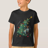 T-shirt Funny Christmas Dragon Wrecking The Tree Holiday P (Devant)