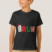 T-shirt Funny Christmas Kids Bruh Christmas Shirt Teens Bo (Devant)