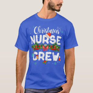 T-shirt Funny Christmas Lights Nurse Crew Reindeer Santa N