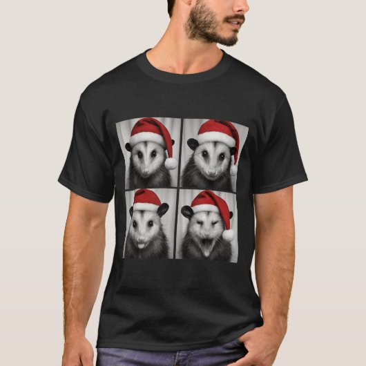 T-shirt Funny Christmas Ossum Santa Photo Booth  (Devant)