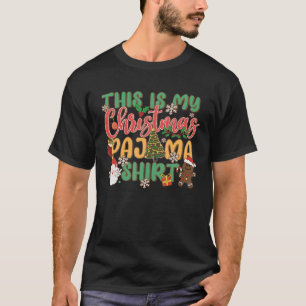 T-shirt Funny Christmas Pajama Vintage Family Matching Pj