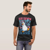 T-shirt Funny Christmas Penguin Dabbing Xmas Dab Six Seven (Devant entier)