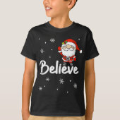 T-shirt Funny Christmas Père Noël Believe (Devant)