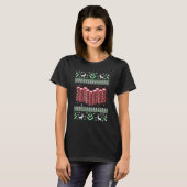 T-shirt Funny Christmas Poker Chips Ugly Sweater (Devant entier)