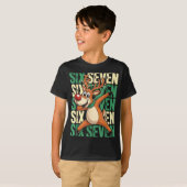 T-shirt Funny Christmas Reindeer Dabbing Xmas Dab Six Seve (Devant entier)