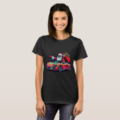T-shirt Funny Christmas Santa Claus Driving Srt Car Xmas P (Devant entier)