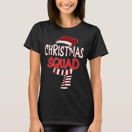 T-shirt Funny Christmas Santa Claus Red Plaid Shirt, Chris (Devant)