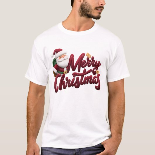 T-shirt Funny Christmas Santa's Favorite Family Custom Tee (Devant)