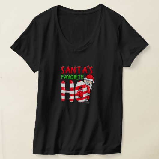 T-shirt Funny Christmas Santas Favorite Ho Père Noël Favor (Poser)