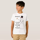 T-shirt Funny Christmas snowman (Devant entier)