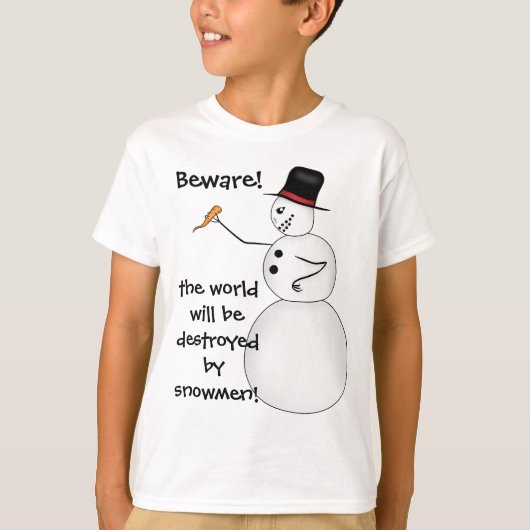 T-shirt Funny Christmas snowman (Devant)