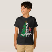 T-shirt Funny Christmas Sorta Merry Sorta Y Skeleton Xmas  (Devant entier)