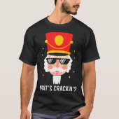 T-shirt Funny Christmas Whats Crackin Nutcracker Men Kids (Devant)