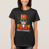 T-shirt Funny Christmas Whats Crackin Nutcracker Men Kids (Devant)