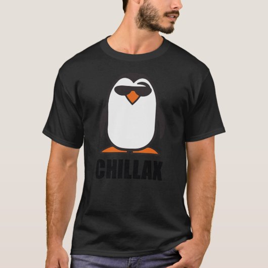 T-shirt Funny Christmas Winter Penguin shirts, puns, Chill (Devant)