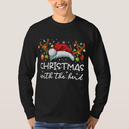 T-shirt Funny Christmas With Santa Shirt (Devant)