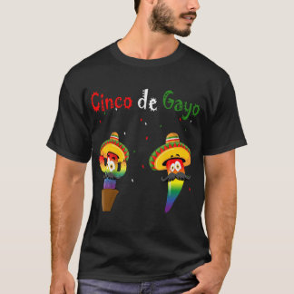 T-shirt Funny Cinco de Mayo Gayo Parti de la fierté pour l