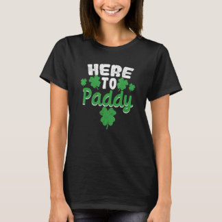 T-shirt Funny Clovers Stamp St Patrick's Day Irish Here To