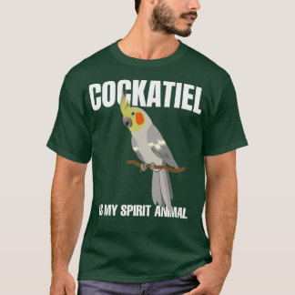 T-shirt Funny Cockatiel est mon esprit Animal Cockatail Pa