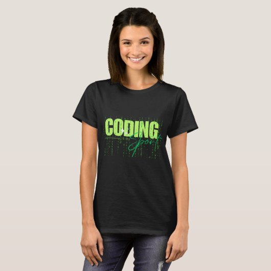T-shirt Funny Coder Programmeur informatique développeur T (Devant entier)