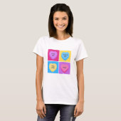 T-shirt Funny Coeurs de bonbons Anti Valentines Day (Devant entier)