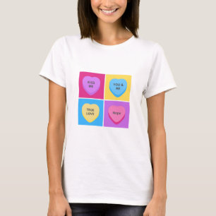 T-shirt Funny Coeurs de bonbons Anti Valentines Day