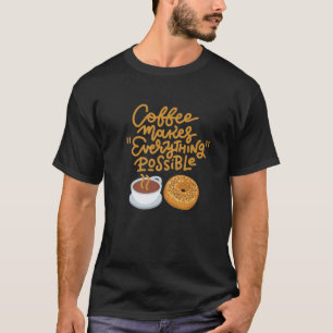 T-shirt Funny Coffee Lover Bagel Lover Deli Diner Cook Che