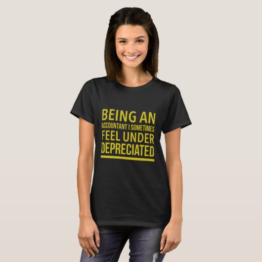 T-shirt Funny Comptable Pun (Devant entier)