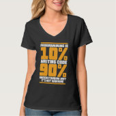 T-shirt Funny Computer Binary Code Programmer, Développeur (Devant)