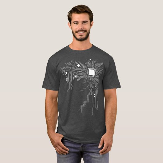 T-shirt Funny Computer Geek Nerd Cool cadeau Ordinateur Co (Devant entier)