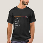 T-shirt Funny Computer Science Coder Programmer, Fonction<br><div class="desc">Un cadeau amusant pour programmeur,  joueur,  informaticien,  développeur de logiciels,  administrateur informatique,  geek nerd et PC. Parfaite surprise pour un rire avec des amis,  de la famille et des collègues à l'école ou au travail.</div>