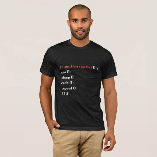 T-shirt Funny Computer Science Coder Programmer, Fonction (Devant entier)