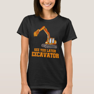 T-shirt Funny Construction Excavator Boys Toddler