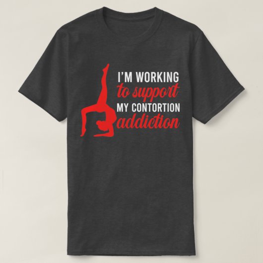 T-shirt Funny Contortionniste Circus Gymnast Exercice Trai (Design devant)