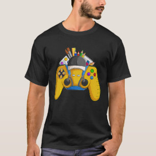 T-shirt Funny Contrôleur D'École Pour Jeux Vidéos Gamer Bo