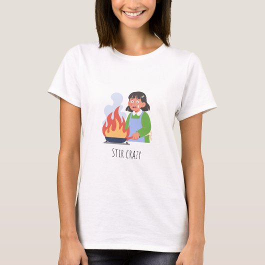 T-shirt Funny Cooking (Devant)