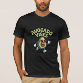 T-shirt Funny Cool Avocado Cartoon with Sunglasses (Devant)