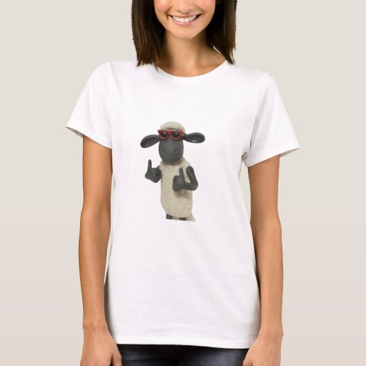T-shirt Funny cool Shaun les chemises des moutons (Devant)