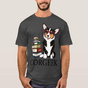 T-shirt Funny Corgeek Corgi Amoureux de les chiens Geek de
