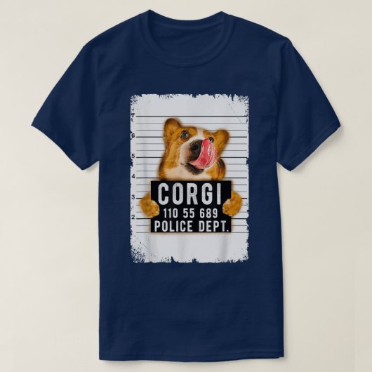 T-shirt Funny Corgi (Design devant)